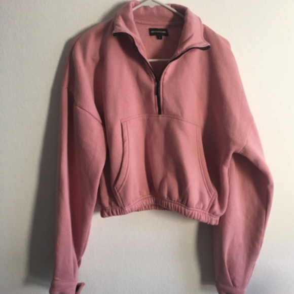 PrettyLittleThing Tops - Cropped PLT quarter-zip jacket